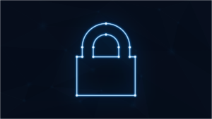 Free padlock neon cybersecurity vector